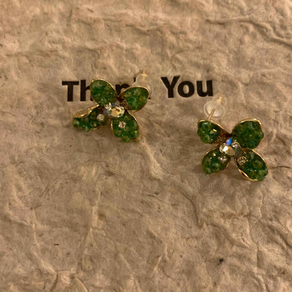 Earrings made of real flowers unique design girls