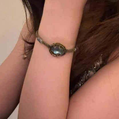 Handmade natural stone vintage bracelet hypoallergenic jewelry| Belle Jewelry