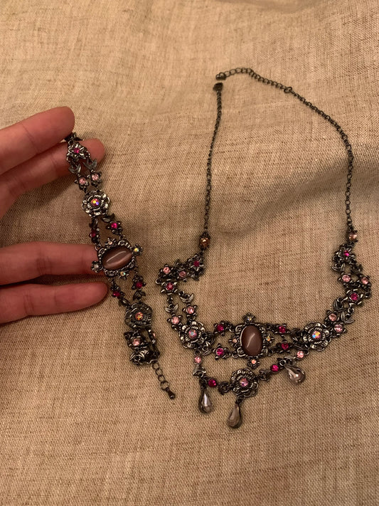 Niche ethnic-style retro bracelets and necklaces natural stone hypoallergenic jewelry| Belle Jewelry