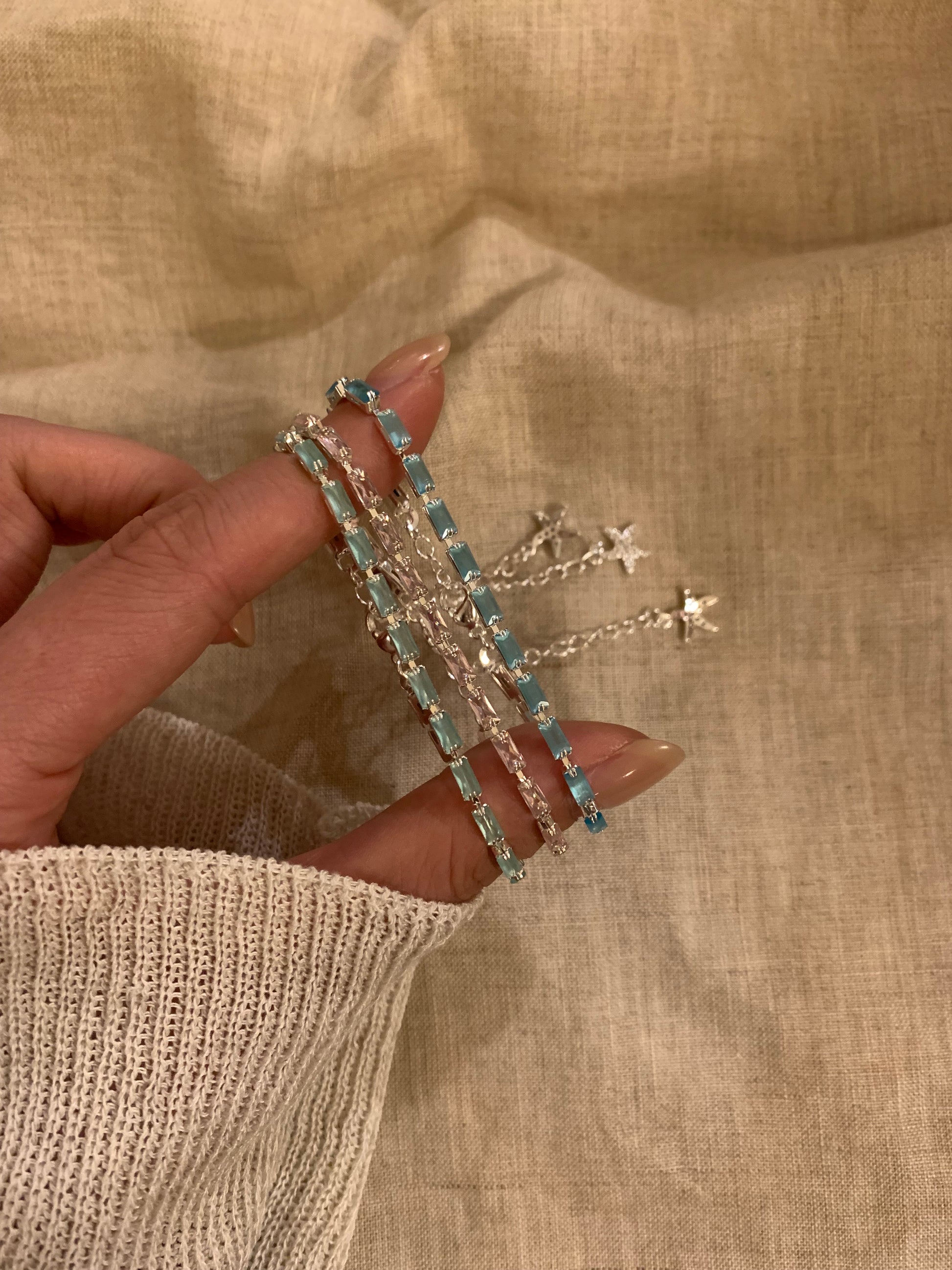 zircon gemstone handmade bracelet